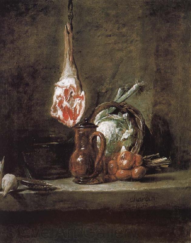 Jean Baptiste Simeon Chardin Still there is the lamb Norge oil painting art